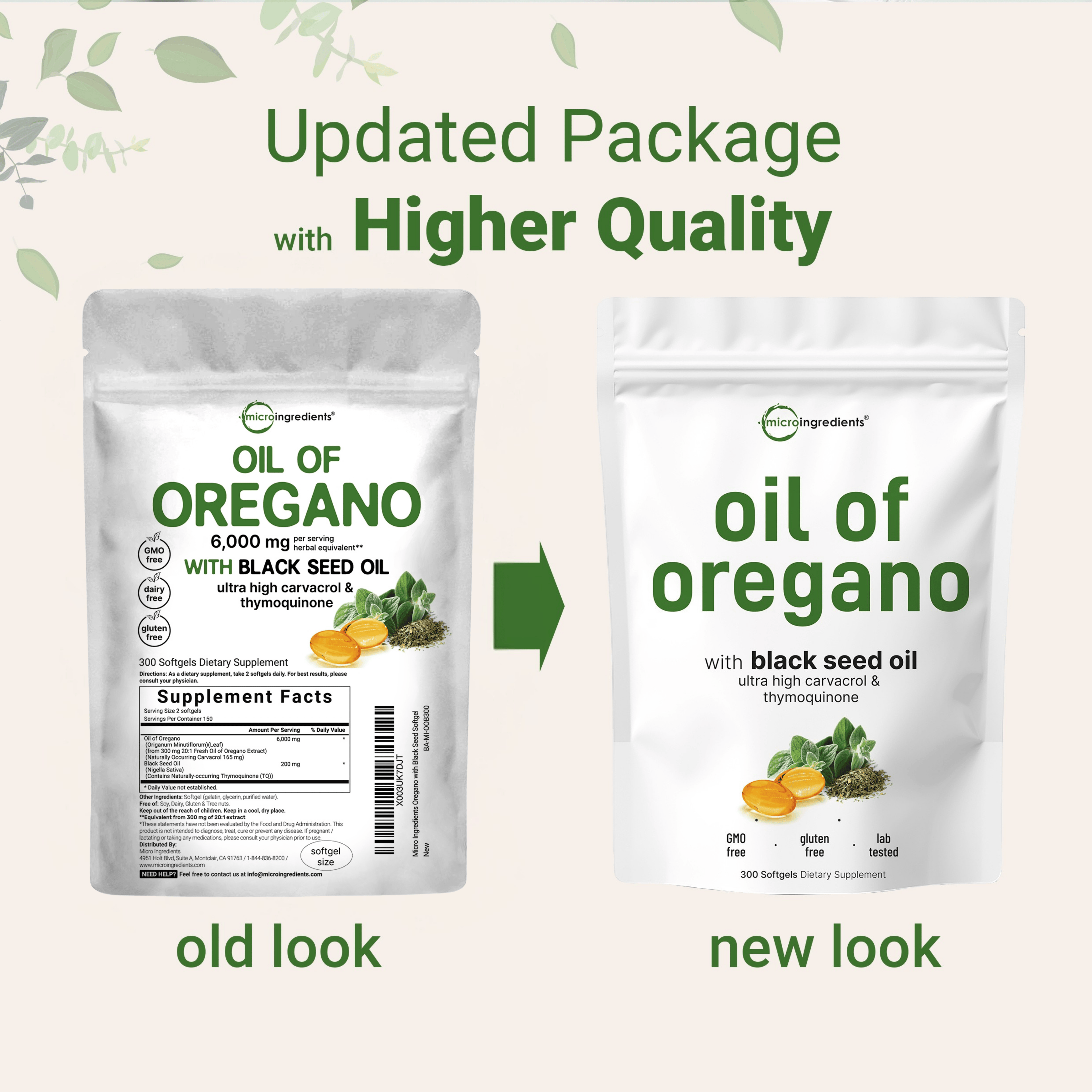 Oregano Oil with Black Seed Oil